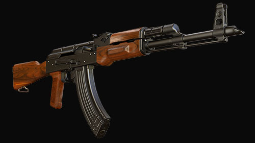 Kalashnikov Modernized assault rifle in gun game simulator